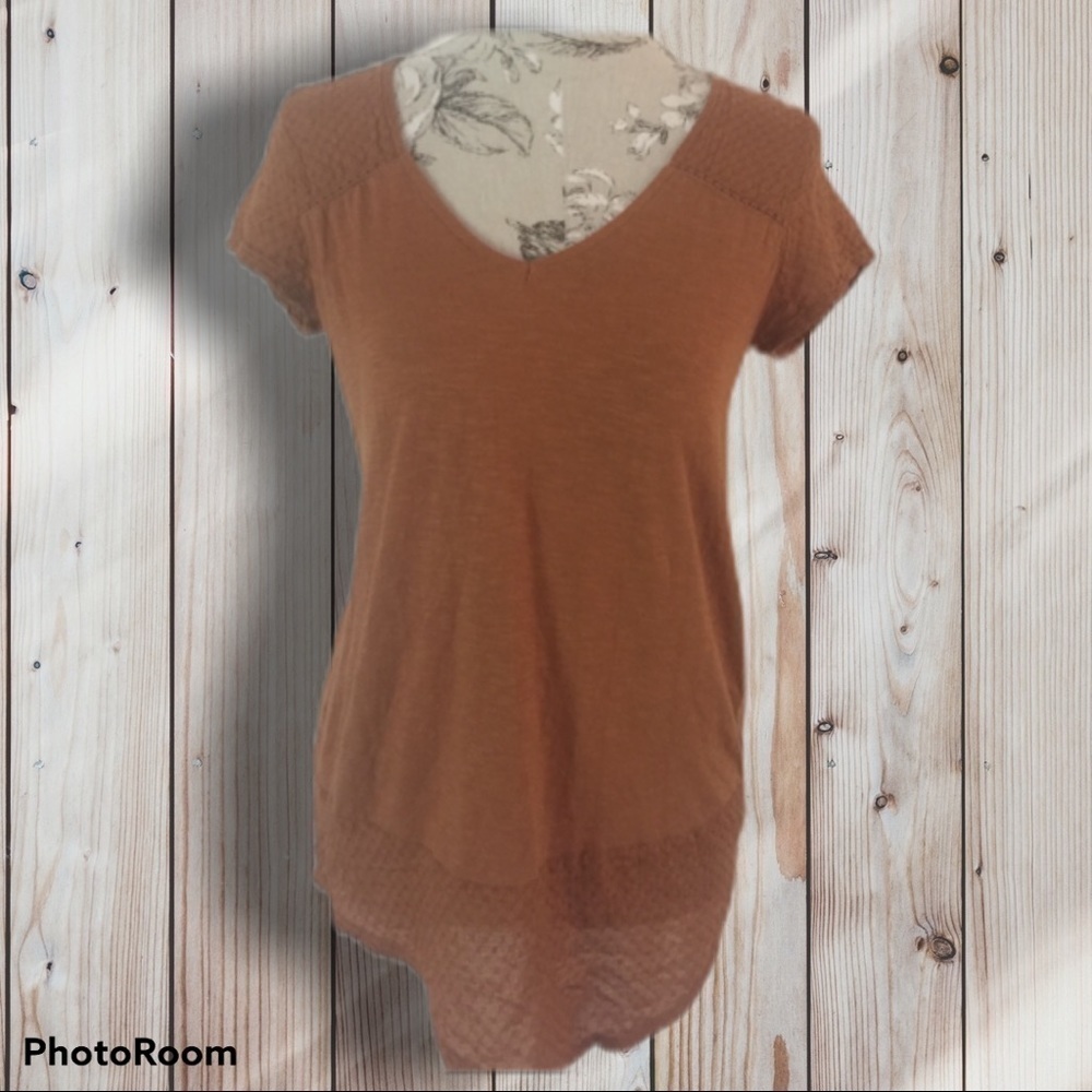 𝅺*lucky Brand Brown Top M